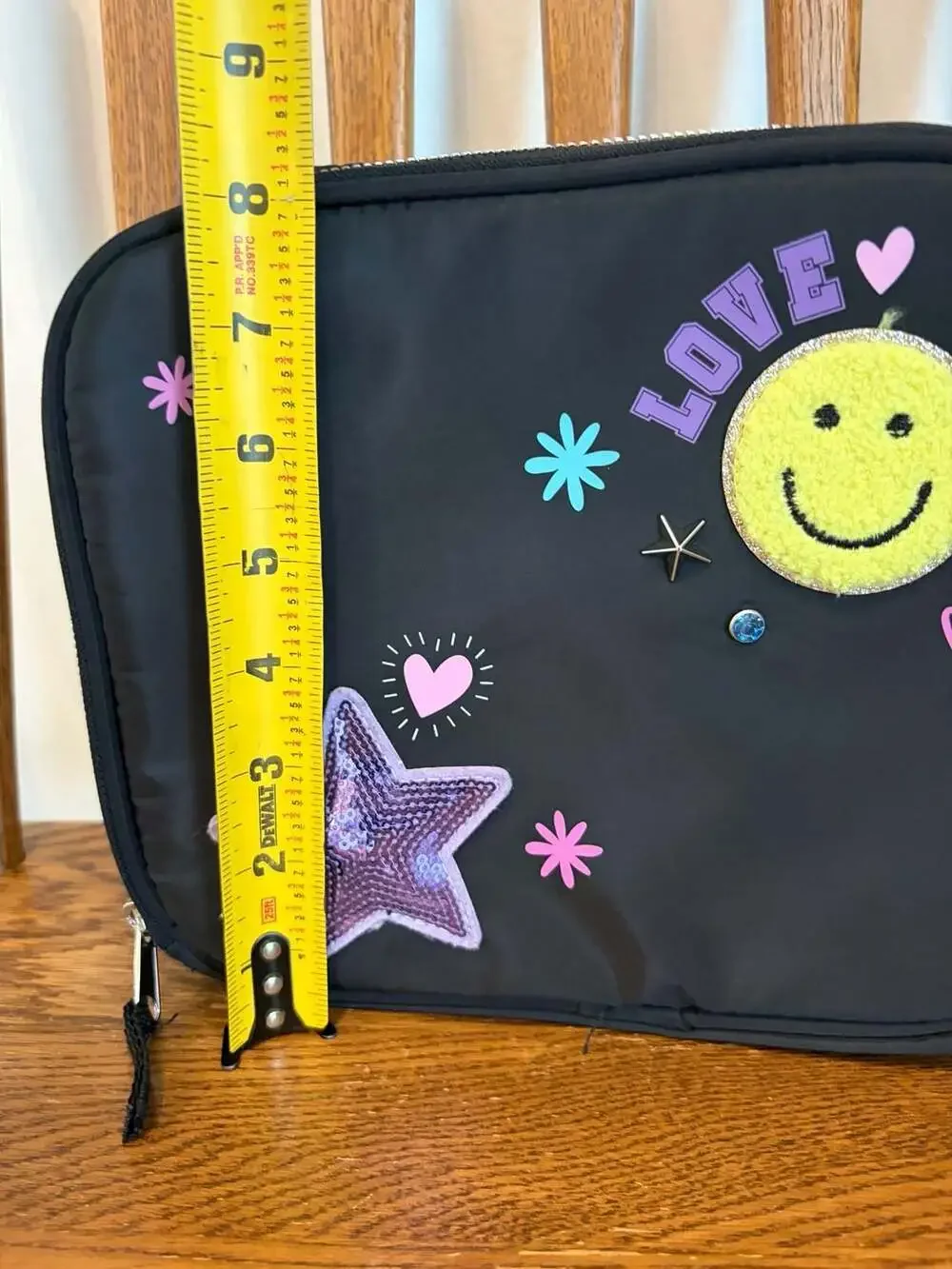 The Children's Place Girls Embroidered Patch Lunchbox - Black